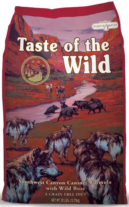 Taste of the Wild (Тейст Оф Зе Вайлд) Southwest Canyon. Сухой беззерновой корм для взрослых собак с мясом дикого кабана, 2,27 кг